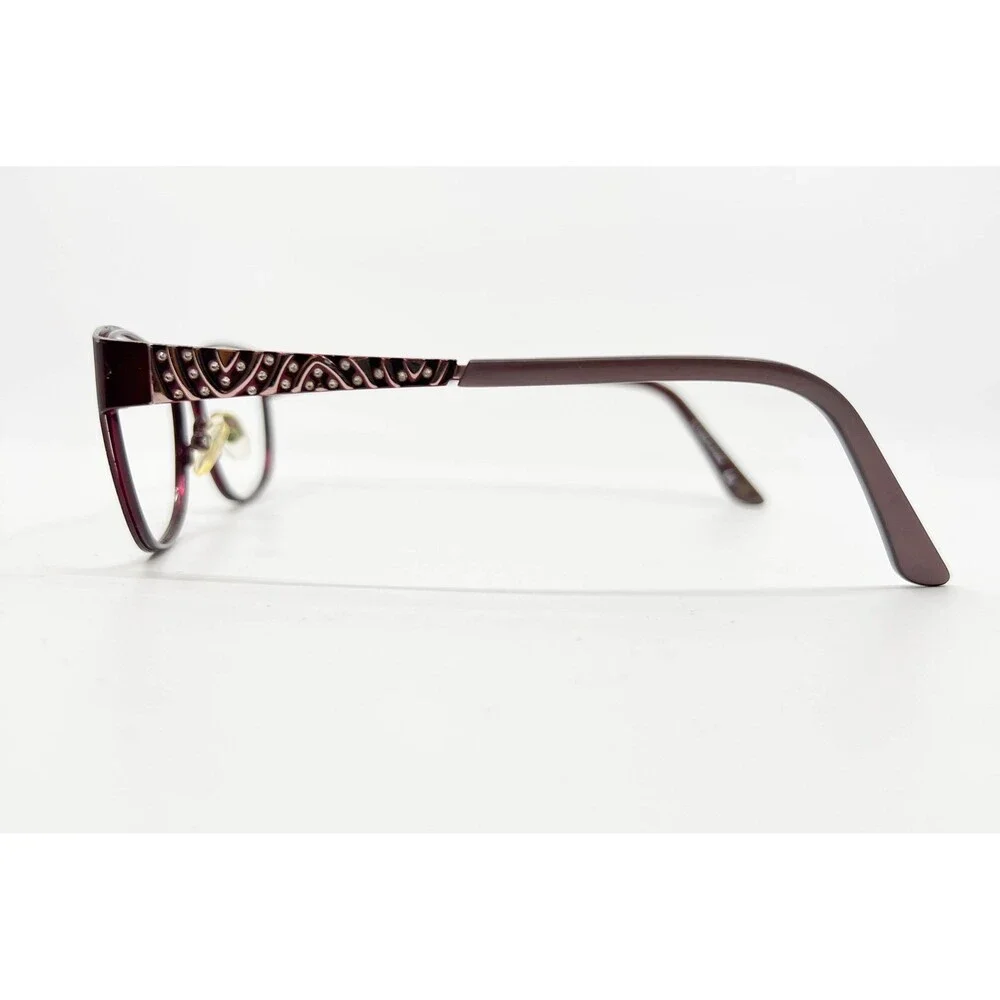 Bulova Alameda Eyeglasses Women Marsala Purple Cat Eye Frames 51-16-135